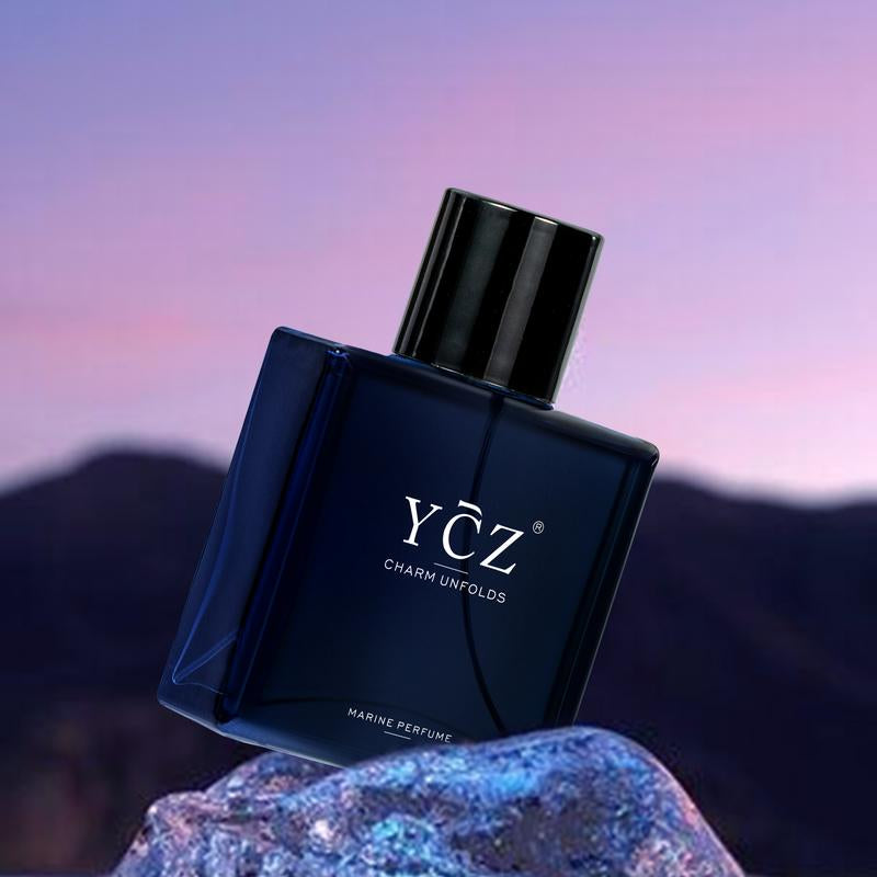 YCZ Midnight Marine Eau De Parfum - Unisex 50Ml Ocean Fresh Scent Premium Aromatic Woody Fragrance with Bergamot Coconut Amber for Him & Her Bold Arabian Perfume | Luxurious Perfume | Christmas Gift