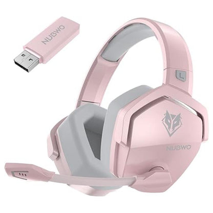 [Christmas Gifts] NUBWO G06 Wireless Gaming Headset – 23Ms Low Latency Audio,50Mm Stereo Sound, Noise-Canceling Mic, 100Hrs Battery – Works on PS5, PC, Mobile, Perfect Christmas Gift for Gamers (Not Xbox)