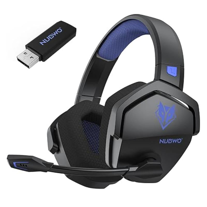 [Christmas Gifts] NUBWO G06 Wireless Gaming Headset – 23Ms Low Latency Audio,50Mm Stereo Sound, Noise-Canceling Mic, 100Hrs Battery – Works on PS5, PC, Mobile, Perfect Christmas Gift for Gamers (Not Xbox)