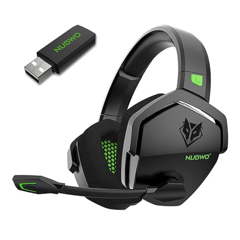 [Christmas Gifts] NUBWO G06 Wireless Gaming Headset – 23Ms Low Latency Audio,50Mm Stereo Sound, Noise-Canceling Mic, 100Hrs Battery – Works on PS5, PC, Mobile, Perfect Christmas Gift for Gamers (Not Xbox)
