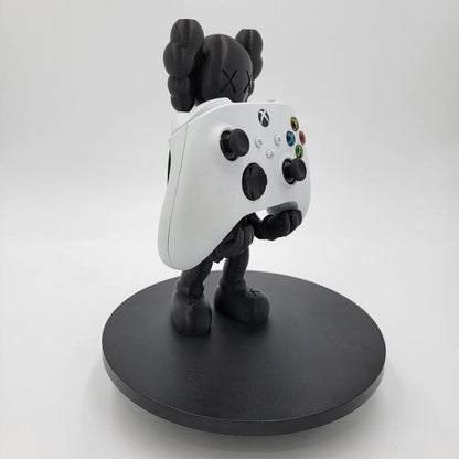 3D Printed Stand Figurine/Controller Mount - Unique Artwork with Functional Design for Gaming Setup